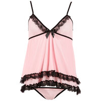 Babydoll-Set in Pink