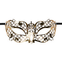 EasyToys – Venezianische Maske aus Metall in Gold