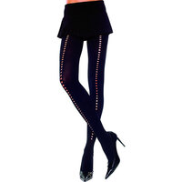 Blickdichte Strumpfhose mit kleinen Ausschnitten