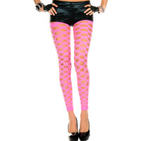 Blickdichte Leggings PINK mit Löchern