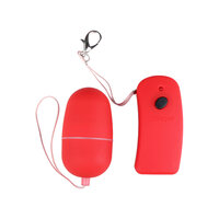 Roter Kugelvibrator mit Fernbedienung