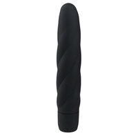 Schwarzer Vibrator aus Silikon