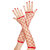 Fingerlose Netzhandschuhe ROT