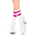 Knöchelhohe Söckchen mit Streifen FUCHSIA/WEISS