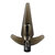 Rauchschwarzer Analplug mit Vibration