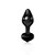 Buttplug aus Glas Icicles No 44 in Schwarz