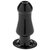 Glatter und hohler Buttplug in Schwarz