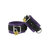 Strict Leather Purple and Black Deluxe Locking Cuffs