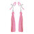 Nippelklemmen mit Quasten in Pink