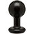 Runder Analplug - mittel - schwarz