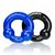 Ultraballs Cockring Set - schwarz und blau