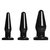 All Black – 3-teiliges Buttplug-Set
