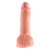 King Cock 17 cm Dildo mit Hoden - Hautfarben