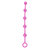 Analperlen Pink gerippt M