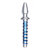Kundalini Thrusting Wand Dildo & Plug - Transparent/Blau