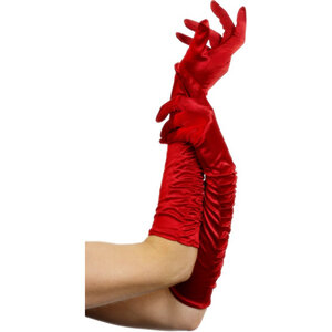 Die Handschuhe von Fever sind lang und reichen bis zum Ellenbogen. Sie fühl
