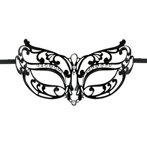 EasyToys – Durchbrochene Maske aus Metall in Schwarz