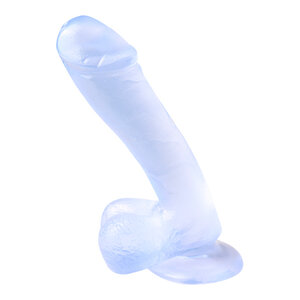 Transparenter Dildo mit Saugnapf