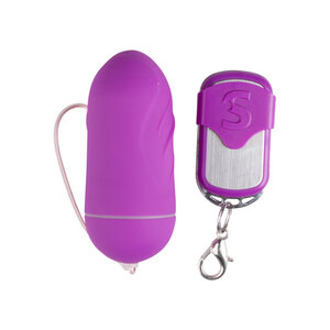 Vibro-Ei mit Riffeln in Violett