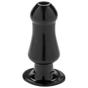 Glatter und hohler Buttplug in Schwarz