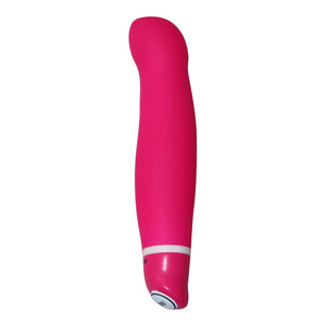 Vibrator mit runder Spitze und Wellen in Pink