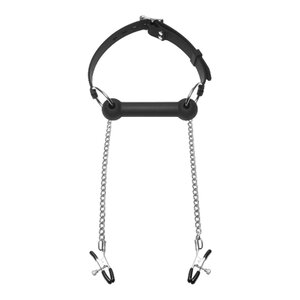 Produkt: EQUINE - Bit Gag plus Nipple CLamps