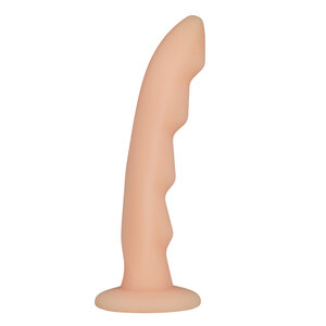 Strap-on Dildo aus Silikon – hautfarben