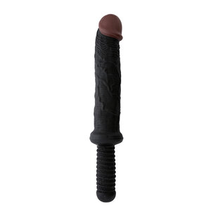 Bigstuff 25 cm Dildo mit Griff in Schwarz