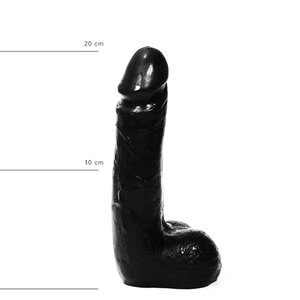 Realistischer Dildo 20 cm in Schwarz