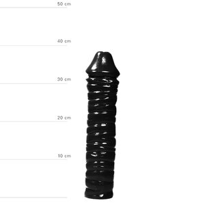 Extra großer Dildo in Schwarz