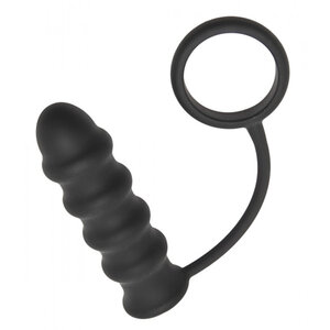 Vibrierender Buttplug mit Penisring