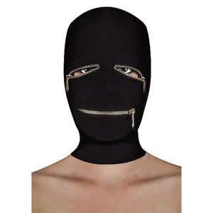 Extreme Reißverschlussmaske mit Reißverschlüssen für die Augen und den Mund