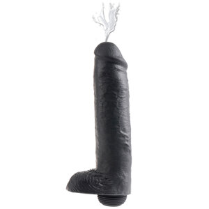 King Cock Spritzender Dildo 30 cm - Schwarz