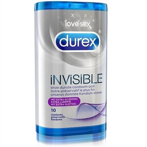 Durex Invisible Extra Geölt - 10 Stück