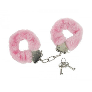 Caught In Candy Pluche Handboeien - Roze