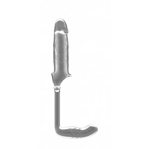 Nr. 34 Penis Verlängerung Ärmel und Prostata Plug  - Transparent