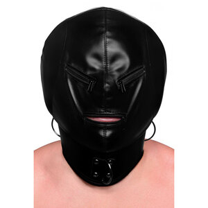 Bondage Maske mit Reißverschluss