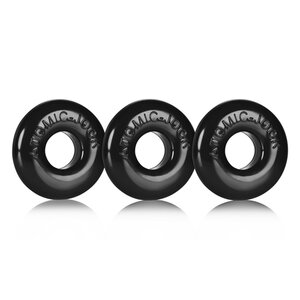 Donut Black Ringer 3 Pack - Small