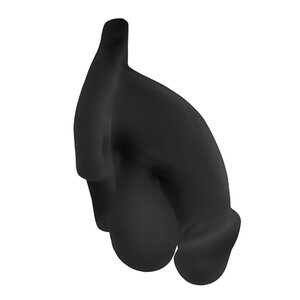 Buck Angel Fun Boy™ Hohler Umschnalldildo/Packer Penis - schwarz