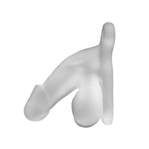 Buck Angel Fun Boy™ Hohler Umschnalldildo/Packer Penis - transparent