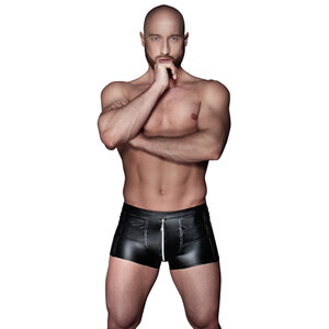 Wetlook Boxershorts mit Reißverschluss