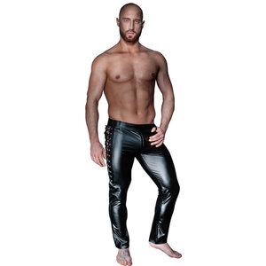 Lange Hose mit seitlicher Schnürung