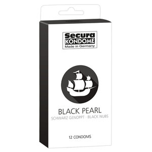 Secura Black Pearl Kondome - 12 Stück