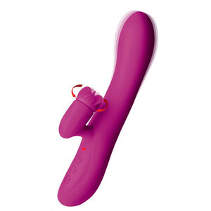 Pleasure Petal Silicone Rabbit Vibrator mit rotierenden Blütenblättern