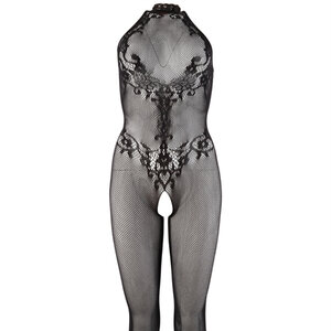 Catsuit aus Spitze in Schwarz S-L