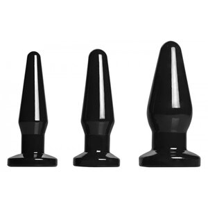 All Black – 3-teiliges Buttplug-Set