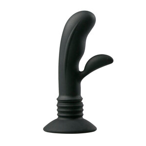 Schwarzer Vibrator aus Silikon