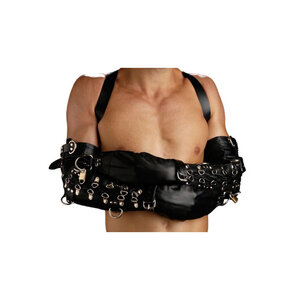 Bondage Zwangsjacke aus Leder mit Schlössern