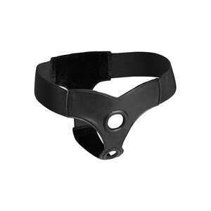 Strap-on Harness für doppelte Penetration in Schwarz