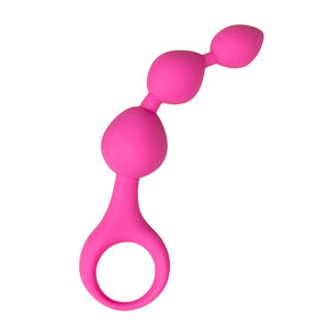 Pink Silicone Anal Bead Dildo